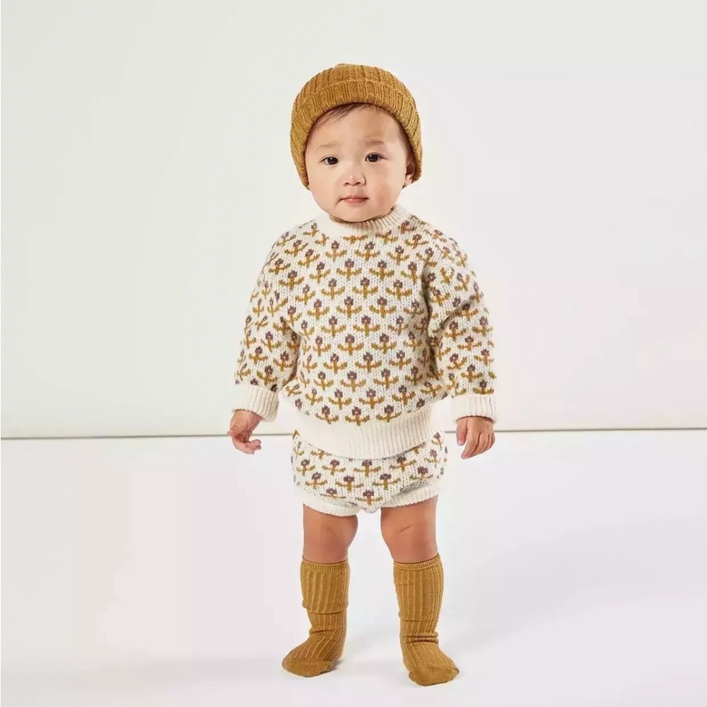 Rylee + Cru Stitch Knit Sweater Set NWT 18/24M